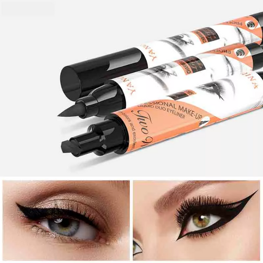 2 Delineadores de ojos profesional 36H Doble punta